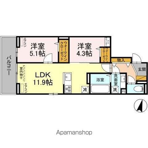 【ＤーＲＯＯＭ穴川Ⅲの間取り】