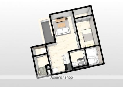 岡山県岡山市北区庭瀬[1LDK/30.77m2]の内装2