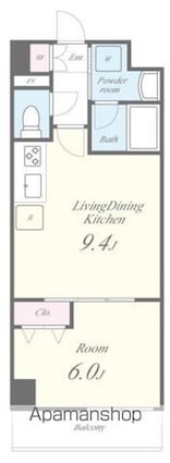 Ｖｉｌｌａ　Ｂｌａｎｃｈｅ[1LDK/35.57m2]の間取図