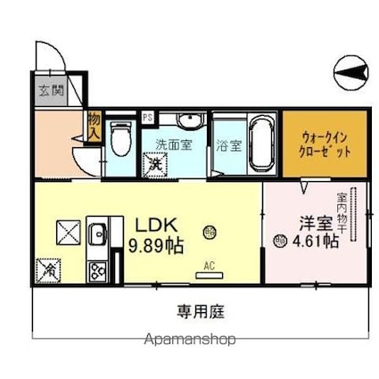ＳＴＥＬＬＡ　ＴＡＫＡＳＡＧＯ[1LDK/41.01m2]の間取図