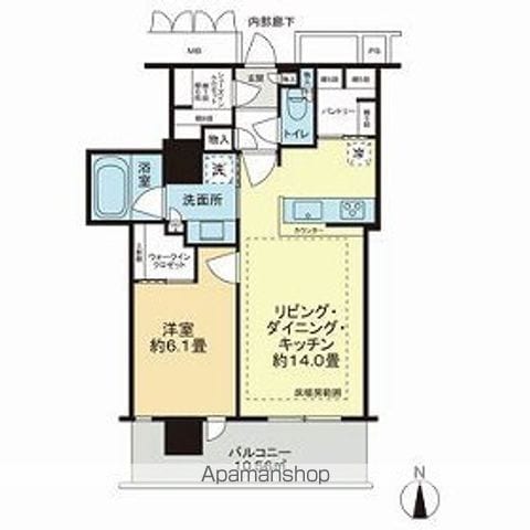 北浜ミッドタワーの間取り写真
