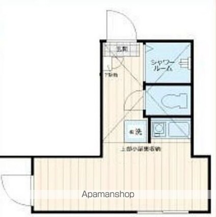 東京都世田谷区三宿２丁目[1R/11.08m2]の間取図