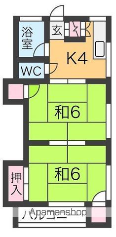 誉荘の間取り写真