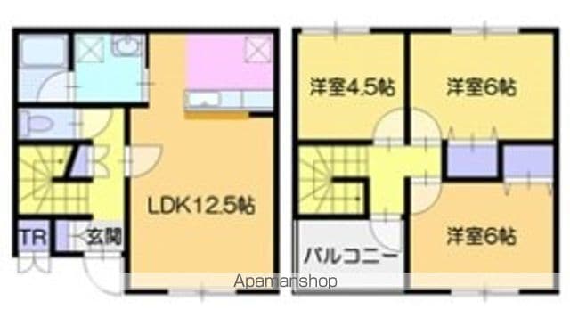 クラージュ平和IIの間取り写真