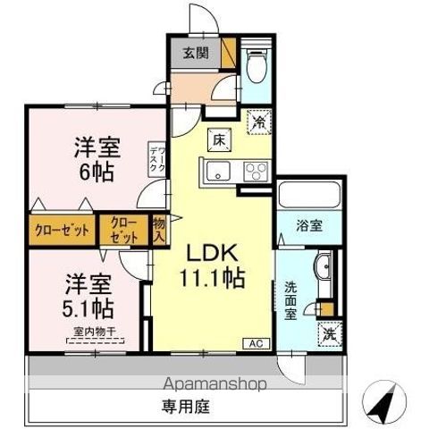 WEST COURT 楓の間取り写真