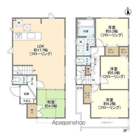 ＫＯＬＥＴ府中西府０６の間取り