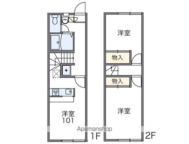 レオパレス峯下Aの間取り写真