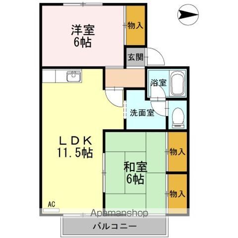 セジュール住吉IIの間取り写真