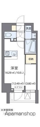 ＬＯＶＩＥ麻布十番[1R/25.51m2]の間取図