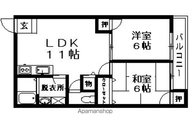 ハイツ新町の間取り写真