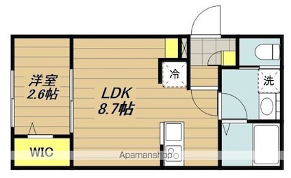 ＫＥＩＡＩ　ＲＥＳＩＤＥＮＣＥ　北戸田Ⅱ[1LDK/28.53m2]の間取図