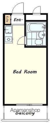 ハイシティ代々木公園[1R/14.1m2]の間取図