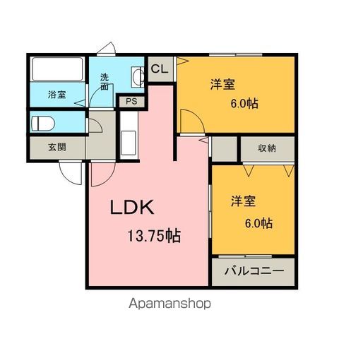 エスタシオン Cの間取り写真