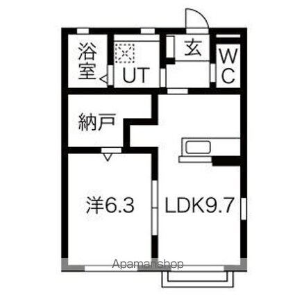 ソル・レヴァンテ小金井[1LDK/40.2m2]の間取図