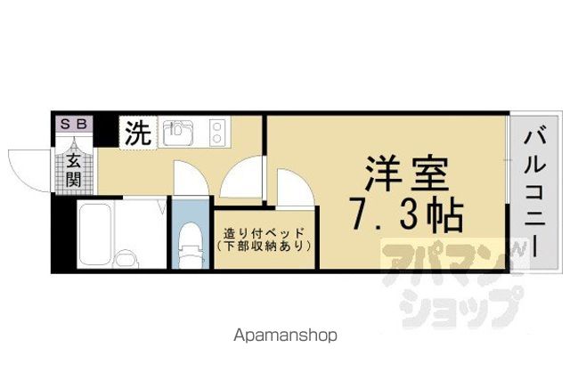 レオパレス若葉の間取り写真