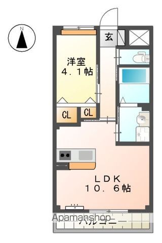 和歌山市三葛のマンションの間取り