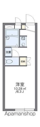 レオパレス向Ａ[1K/19.87m2]の間取図