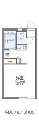 レオパレスクレイン[1K/20.28m2]の間取図