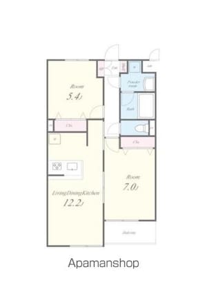 ルミネ中央[2LDK/54.89m2]の間取図