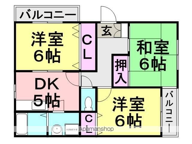 アイマンション東大物の間取り写真