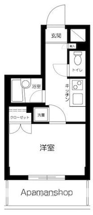 ドミールＭＳ[1K/23.23m2]の間取図