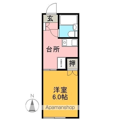 コーポ西川津の間取り写真