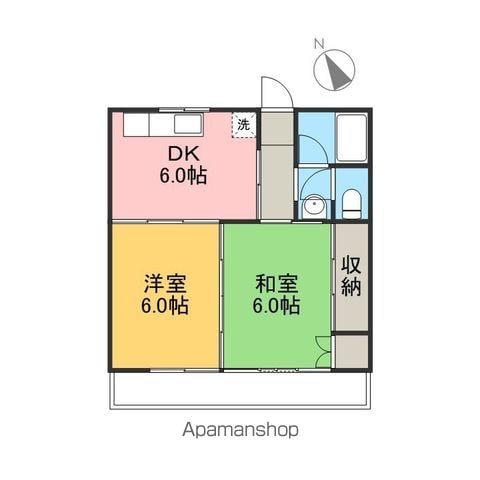 山岡マンションの間取り写真