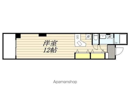 ロクス岡崎[1R/29.16m2]の間取図