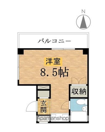 レスパス八王子[1R/21.81m2]の間取図