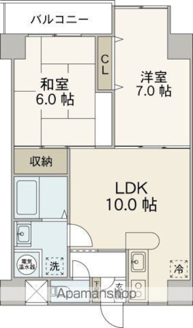 Ｉｓｔｙｌｅ　Ｆｕｎａｉｒｉ（旧　舟入山田ビル）[2LDK/51.12m2]の間取図