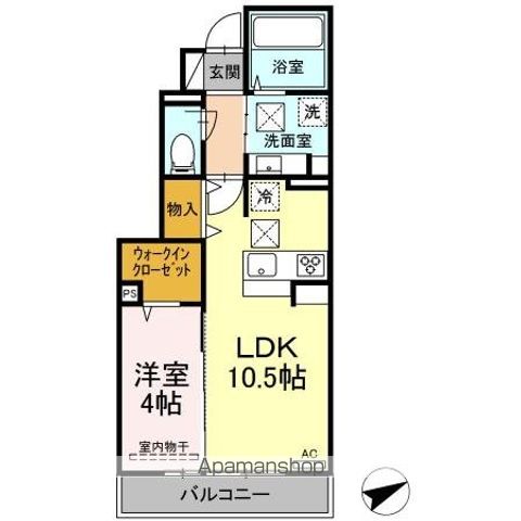 アクシズ泗水の間取り写真