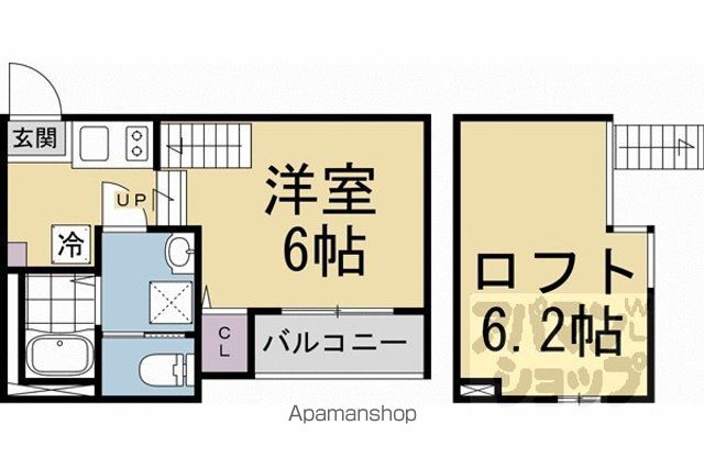 THE LOTUS COURT 墨染の間取り写真