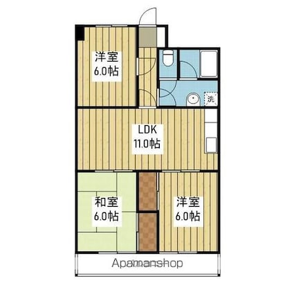 カーサグラン余戸[3LDK/73.6m2]の間取図