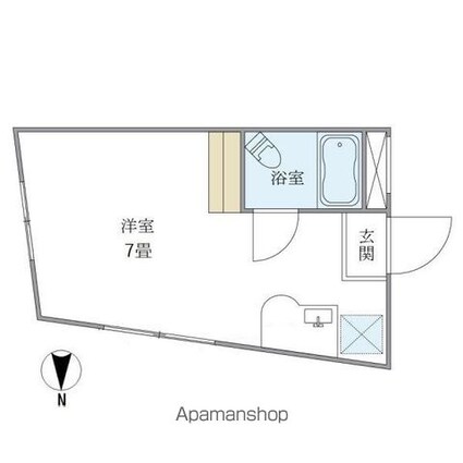 ベストワン[1R/17.35m2]の間取図