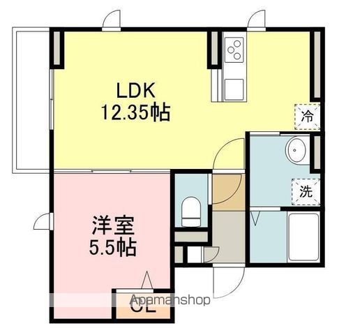 LUANA・AIR・RESIDENCE宮町の間取り写真