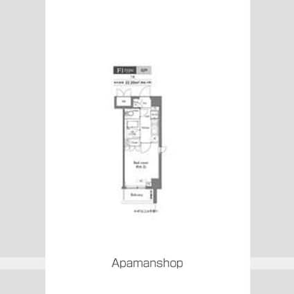 プラウドフラット早稲田[1K/22.2m2]の間取図