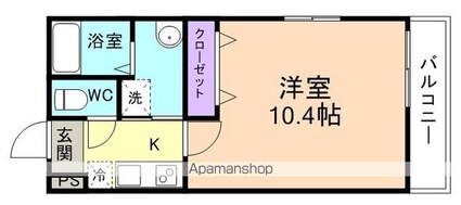 和歌山県和歌山市寄合町[1K/30.02m2]の間取図