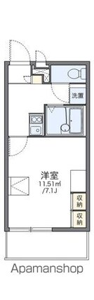 レオパレスマリオン[1K/20.63m2]の間取図