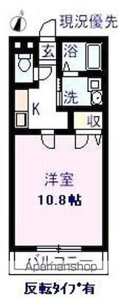 パークコート三成Ａ[1K/32.65m2]の間取図