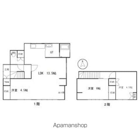 札幌市軌道線 静修学園前駅 徒歩4分 2階建 築64年の間取り写真