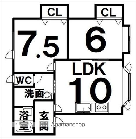 ニュータウン佐藤貸家の間取り写真