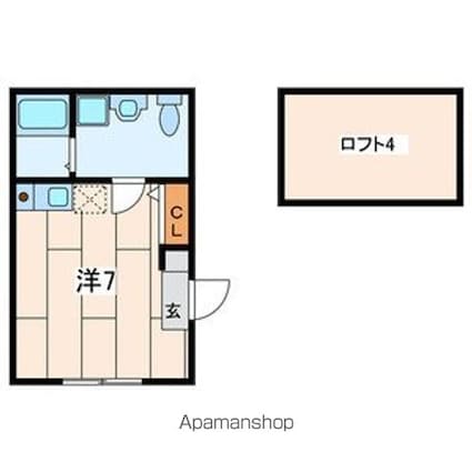 プリマ南太田[1R/18.21m2]の間取図