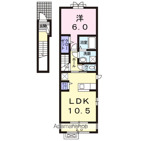 メゾン早坂 壱番館の間取り