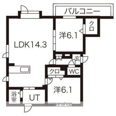 アムールアドニスの間取り写真