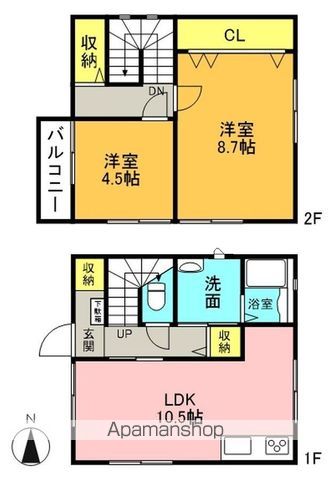 いわき市 2階建 築4年の間取り写真