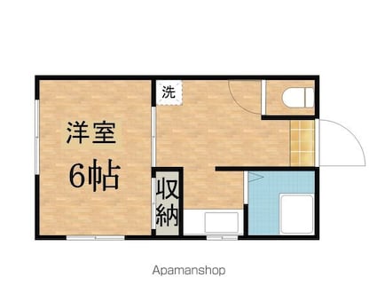 メゾン原[1K/25.73m2]の間取図