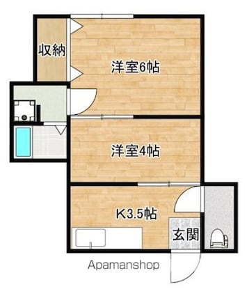 Ａｗｅｓｏｍｅ　ＴＡＮＮＡ[2K/29.07m2]の間取図