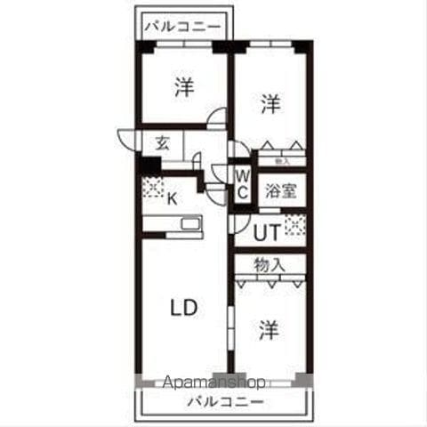 BRO北野の間取り写真