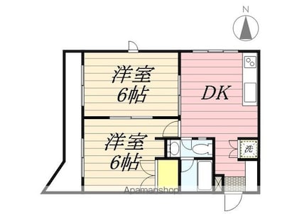 東京都武蔵野市関前３丁目[2DK/39.2m2]の間取図