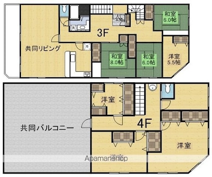 高田ビル[1R/10.92m2]の間取図